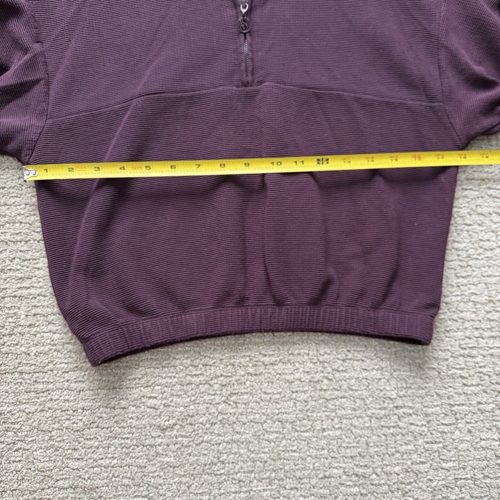 Victoria's Secret Womens‎ Purple Half Zip Cropped Pullover XS Ribbed - Picture 9 of 9